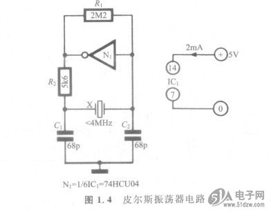 皮尔斯振荡器电路