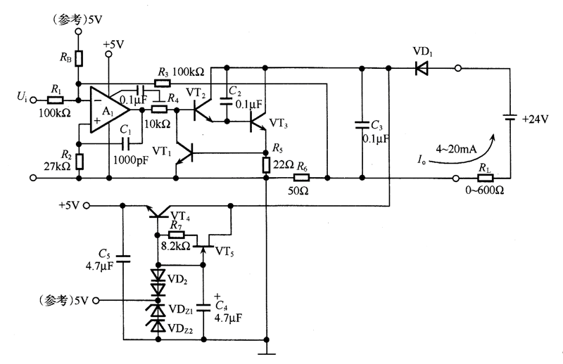 电压/电流转换电路图