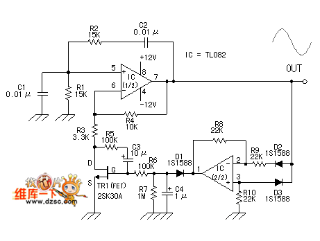 非常酷的正弦波发生电路图正弦信号产生电路图