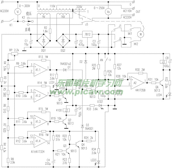 3kw交流稳压器工作原理