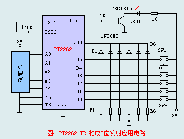 pt22622272遥控集成电路的应用