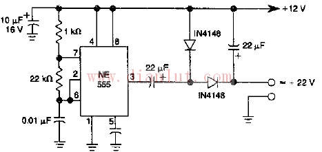 基于ne555芯片设计低功率直流二倍压电路图