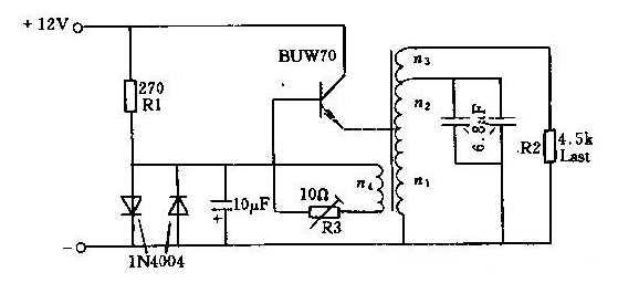 直流12v变换器工作原理电路图