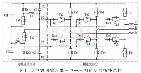 1 主电路拓扑结构及工作原理通常情况下逆变器要有较宽的工作电压范围