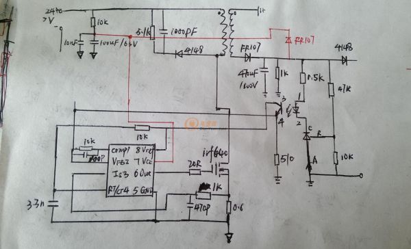 实例讲解uc3842电路连续烧芯片的解决