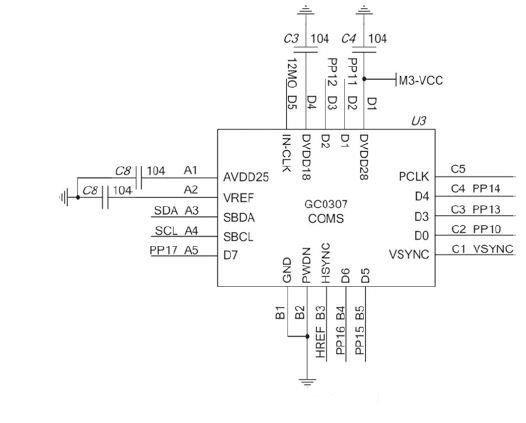ARM光学指纹识别系统模块电路--电路图
