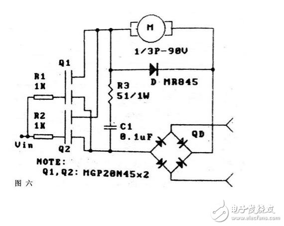 电机驱动电路的作用与电路原理图--电路图