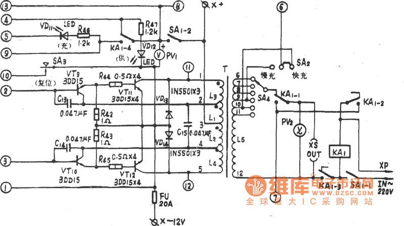 aep-p200全自动停电应急电源电路图