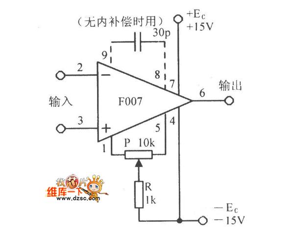 f007型的集成运放电路图