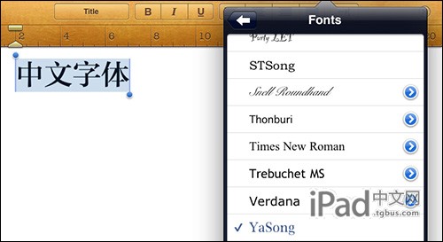 更换ipad默认字体和字典让ibooks可以选择中文字体硬件教程