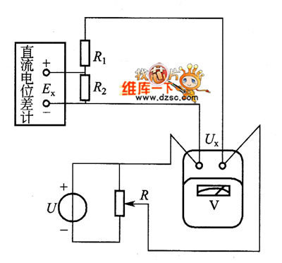 直流电位差计的测量电压