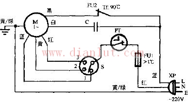 星华fb-40壁扇电路原理图