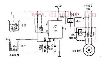 水位自动控制器的原理电路