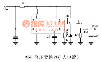 mc34063应用电路降压变换器(大电流)