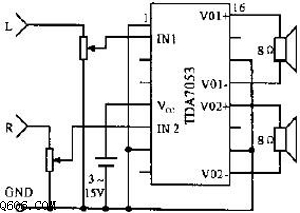 tda7053功放电路图