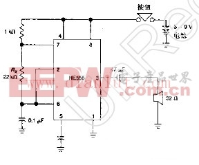 门上电子蜂鸣器电路图