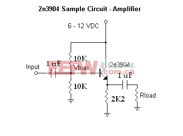 2n3904典型功放应用电路图