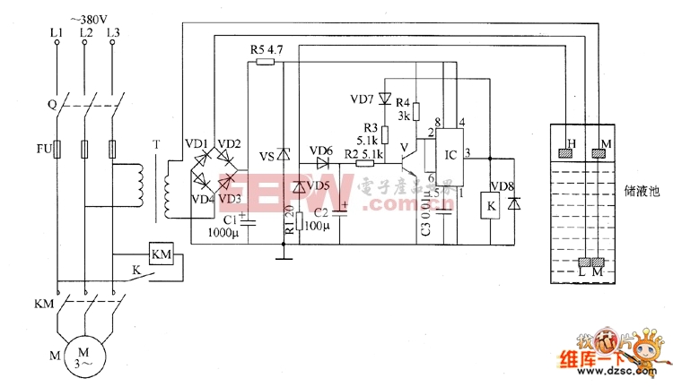 液位自动控制器电路图六