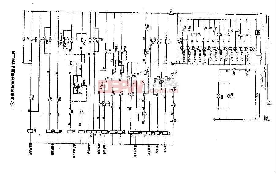 m7150a平面磨床电气原理图