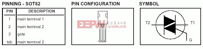 单,双向可控硅引脚图