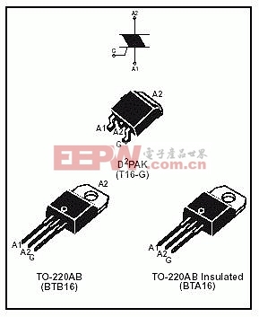 单向可控硅引脚图 to-92封装 to-226封装