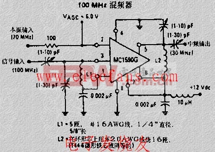 100mhz混频器电路