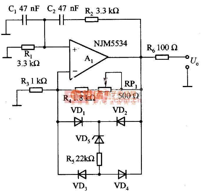 由mjm5534等构成的正弦波振荡电路