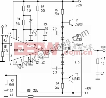 免调试胆味大功率功放电路图