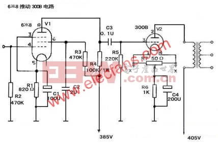 采用不同五极管推动300b单端机音色的差别