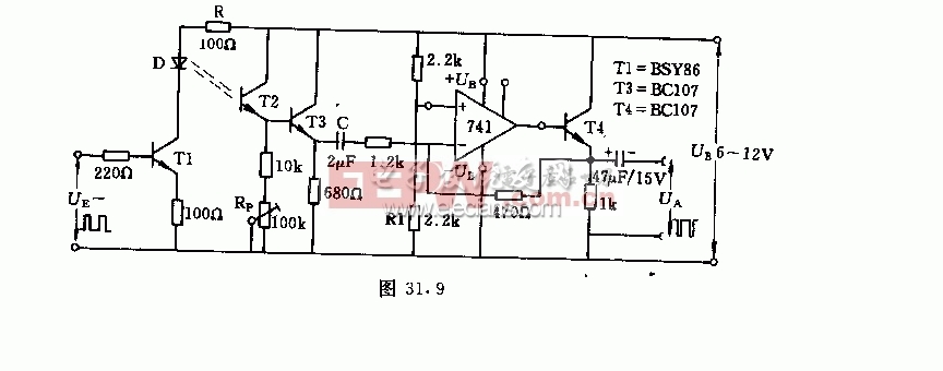 脉冲控制光栅电路原理图