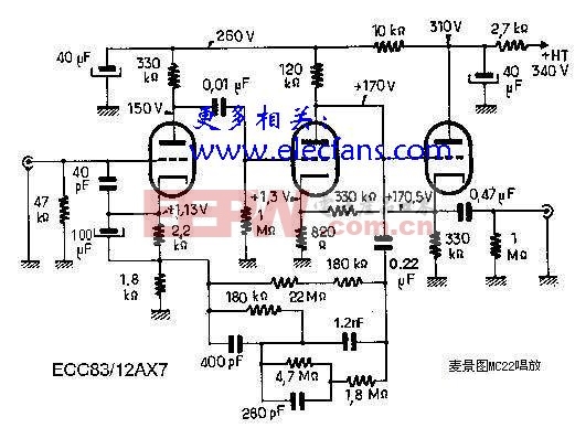麦景图c22功率放大器电路图