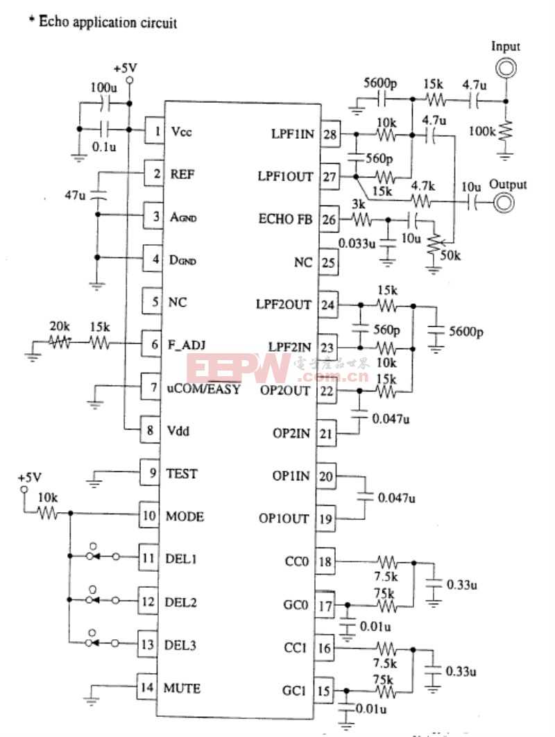 混响电路图es56028