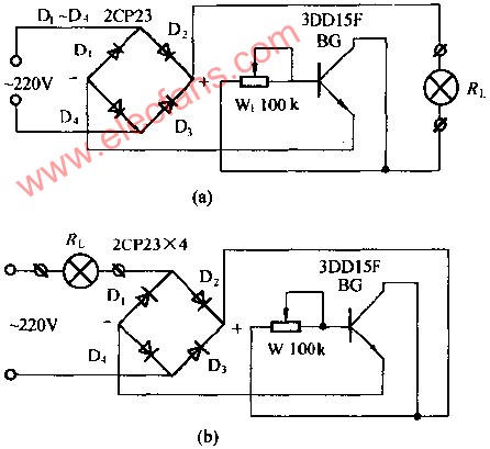 220v交流电电子调压器电路图