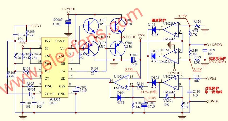 sg3525典型应用电路(含PCB图)