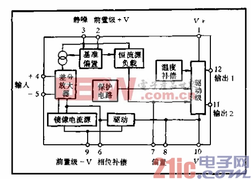 upc1225h的内部电路原理