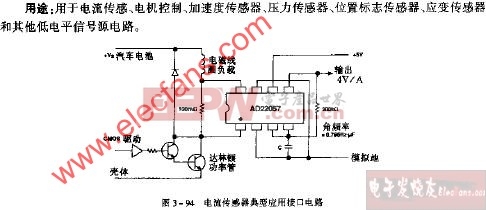 ad22057电流传感器典型应用接口电路图