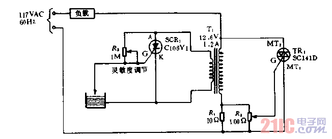 水位传感器和控制器电路图