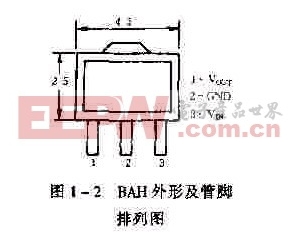 低压差微功耗(bah)三端稳压器是cmos器件.