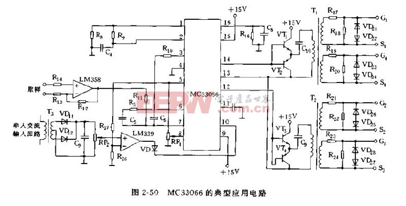 mc33066的管脚结构及应用电路图