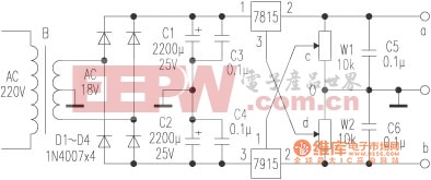 7815稳压电源电路图