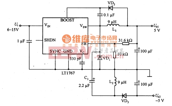 稳压电源应用电路图