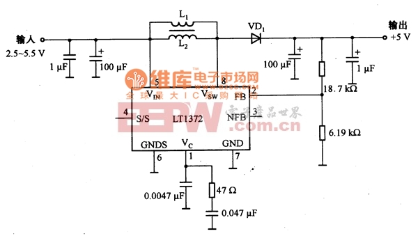 如图a,b是微型不间断电源(ups)电路