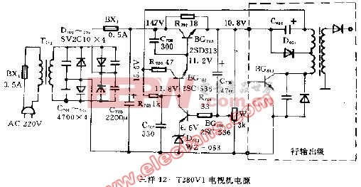 三洋电视机电源电路