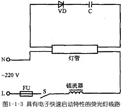 日光灯线路图_日光灯接线图_日光灯电路图 -解决方案