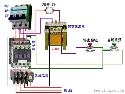 热过载继电器接线图_热继电器实物接线图-解决方案-华强电子网