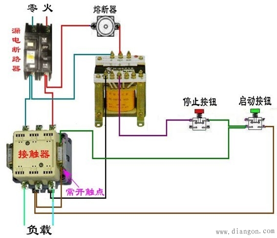 三,三相异步电动机的直接启动电路动