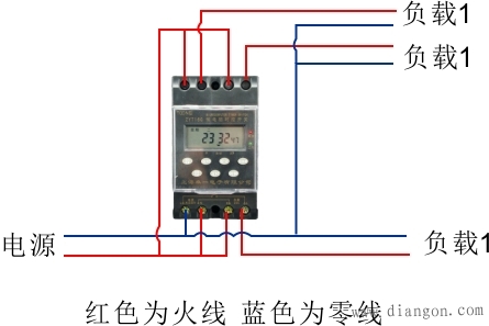 双路时控开关接线图 -解决方案-华强电子网