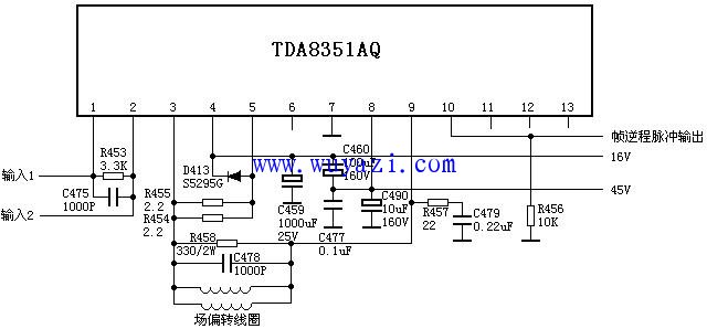 Tda8351 схема включения