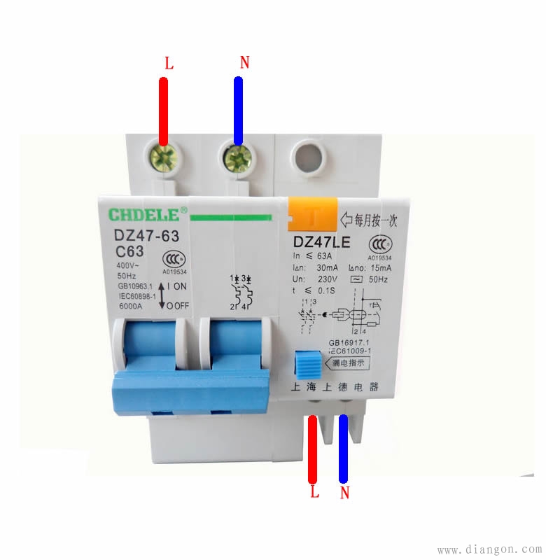 家用2p漏电保护器接线图解决方案华强电子网