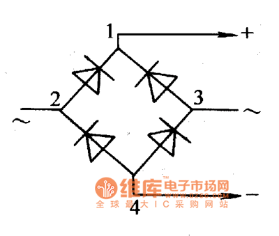 判断没有标志的全桥整流块的引脚